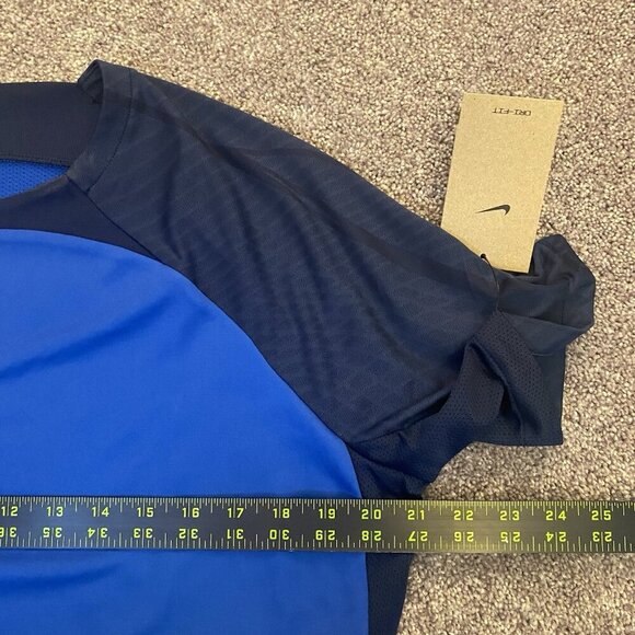 Nike Women's Strike III Soccer Jersey Dri-Fit Blue Short Sleeve Size L - NWT $50 - Picture 8 of 13